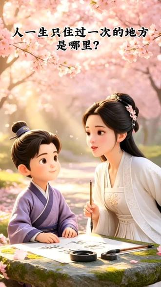 你知道人一生只住过一次的地方,是哪里吗?#古风教育 #急转弯 #古风育儿 #热门话题