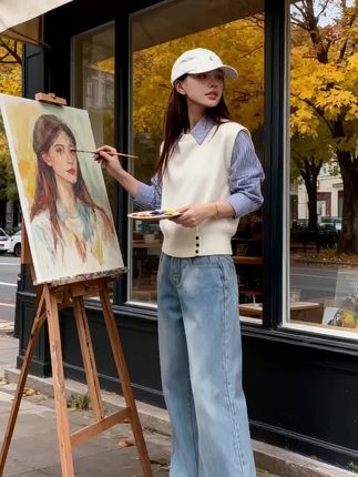 #秋冬穿搭新鲜感在线 #早秋穿搭三分钟出门不是梦 #晒晒我的秋日穿搭#秋季日常实用穿搭思路分享 #大码女装