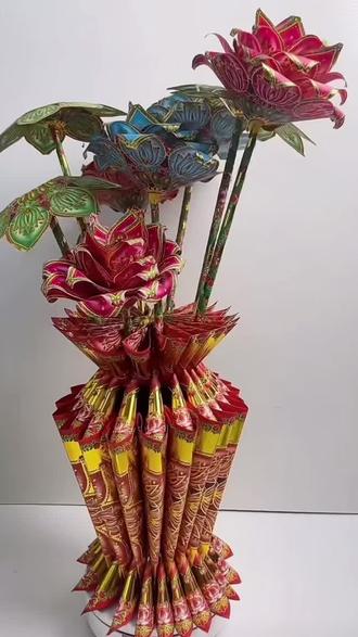 幸福花瓶19/9大叶莲花纸102张折一个#所愿皆所求 #手工折纸 #折纸 #传统文化