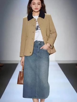 #冬季新款 时尚百搭复古气质高定菱形格修身羊毛棉服MY#谁穿谁好看#爆款热卖中