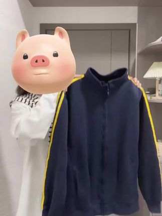 CKKOR春秋新款美式复古设计感小众百搭开衫卫衣宽松长袖上衣外套 #春秋款#百搭#宽松