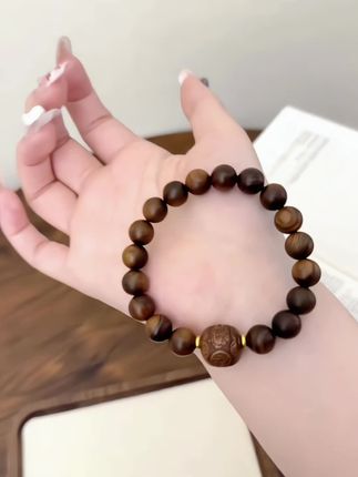 非金属木质手链#精美饰品# 简约时尚#戴出了高级时尚感
