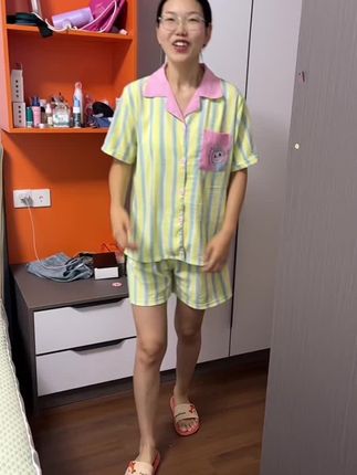 又是睡衣又可当家居服,柔软亲肤,穿着好舒适#睡衣家居服 #柔软亲肤 #透气舒适