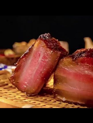 覃五爷烟熏五花腊肉后腿腊肉500g1袋四川柴火烟熏精品腊肉特产#烟熏五花肉 #五花肉 #腊肉特产 #好物分享 #好物推荐