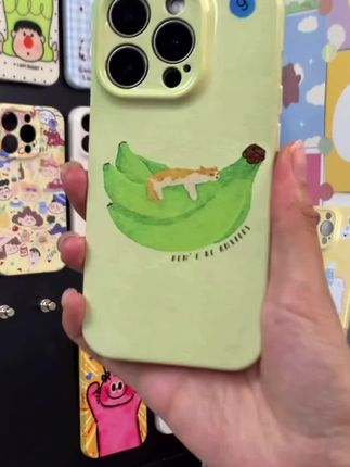 香蕉猫咪菲林软壳适用苹果oppo华为vivo小米荣耀创意手机壳防摔#手机壳 #手机壳推荐