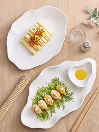 #创意饺子盘 家用 #菜盘 #带醋碟水饺盘 #陶瓷餐盘 #早餐盘 @DOU+小助手 @巨量千川