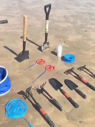 单件赶海工具套装耐用儿童用铲螃蟹夹蛤蜊小 耙子沙滩玩具加厚伸缩#赶海工具 #赶海工具套装 @DOU+上热门 @DOU+小助手