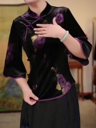 #新中式国风 #气质优雅#高级显瘦#百搭上衣 #高级感穿搭