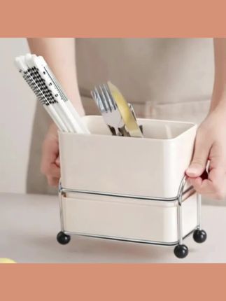 #家用好物 筷子筒家用厨房创意分格筷子收纳盒沥水筷笼汤勺篓高颜值筷子架#好物推荐🔥 #厨房好物 #实用好物 #居家好物