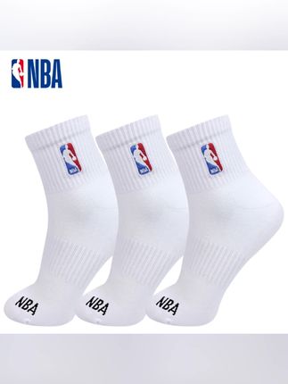 # NBA男士秋季薄款抗菌袜升级网眼加大码透气薄款休闲运动篮球袜子