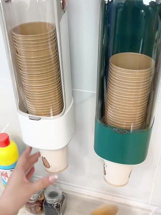 一次性杯子取杯器,壁挂式杯架,家用饮水机杯收纳置物架,方便实用的纸杯架#好物推荐🔥 #取杯器 #dou+小助手 #上热门 #强烈推荐