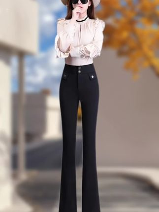 #高品质女裤 #加绒裤子 #微喇裤女 #加绒裤 #微喇裤显腿长