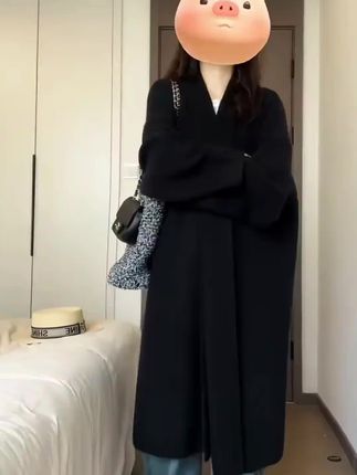 大码女装韩系慵懒风长款开衫毛衣微胖宽松显瘦针织衫长款秋季外套#公安专业知识如何备考 #角色扮演游戏人物 #八喜临门解说 #澳洲肉场 #电动牙刷学生党