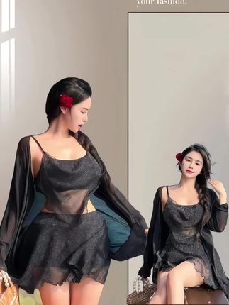 #泳衣 #琥珀系才是松弛感天花板 #随机穿搭挑战 #果然穿了和穿搭是两回事 #梨形身材穿搭大赏 @抖加🔥上热门🔥dou+🔥热点宝