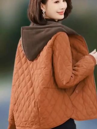 轻薄棉衣外套女2024秋冬新款时尚休闲短款棉服中年妈妈夹克女上衣#棉衣外套 #休闲穿搭 #时尚穿搭#气质减龄穿搭#秋冬穿搭