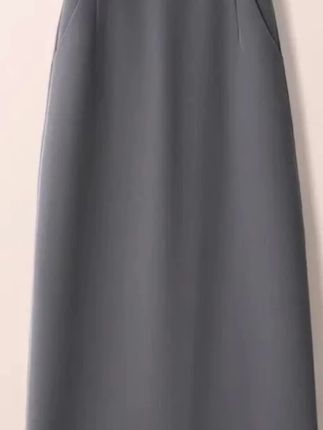 【2个长度】春秋西装布料a字半身裙2025新款高腰显瘦后开叉直筒裙#直筒裙推荐