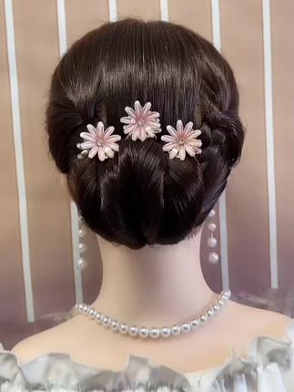 #简单好看发型 #简单的发型编法 #盘头发的简单方法 #日常盘发造型教学