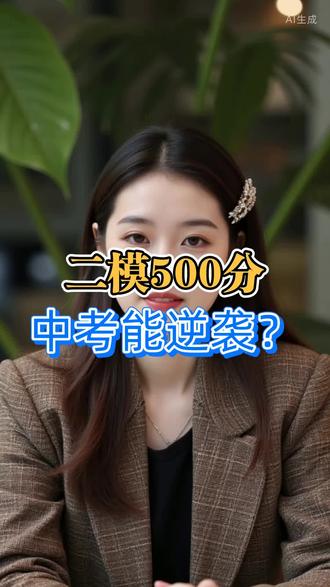 二模500分中考能逆袭? #初三二模参考价值 #中考逆袭冲刺攻略 #家长必知备考心态 #基础题零失误提分法