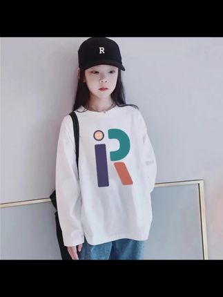 女童长袖t恤2025新款春秋中大童纯棉薄款内搭打底衫宽松女童春装#女童长袖T恤 #女童穿搭 #女童打底衫 #春秋穿搭 #高品质童装