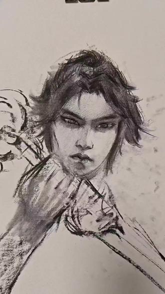 素描先告一段落咯圣诞节快乐#原创 #剑来 #陈平安 #画画