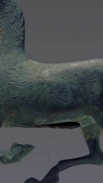 如何获得一尊铜奔马❓❗新手友好! 豆子库存不多也能做立体拼豆#拼豆#立体拼豆#拼豆教程#拼豆图纸#马踏飞燕