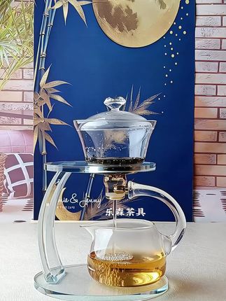 #玻璃茶具 #懒人泡茶器 #自动磁吸茶具套装 #简约高档 #召唤茶友 @DOU+小助手 @DOU+上热门