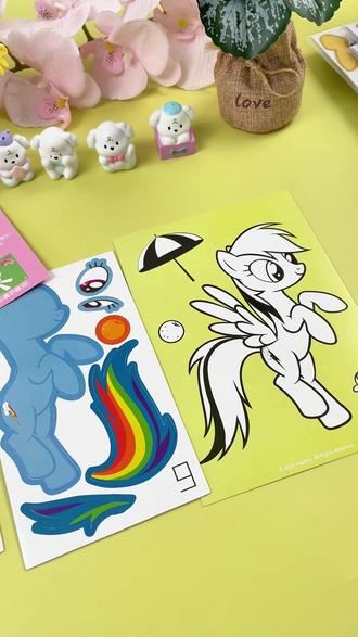 小马宝莉立体贴画,让孩子动手又动脑! #儿童贴画玩具 #小马宝莉贴画 #小马宝莉玩具 #儿童礼物 #贴纸玩具