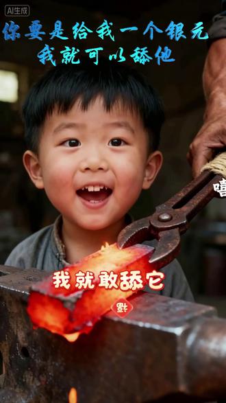 #热门话题🔥 #这样的萌娃你们喜欢吗 #聪明可爱的宝贝 #这小孩太棒了支持👍👍👍👍👍 #红铁板 给我银元我可以舔他