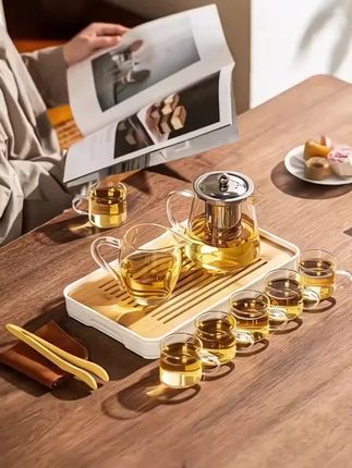 便携式旅行装户外家用办公可明火直烧高硼硅玻璃功夫茶具套装#茶具好物推荐 #高端茶器 #爱生活爱喝茶