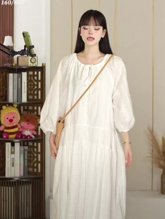 白月光连衣裙#温柔风穿搭 #连衣裙分享 #穿出高级感 #甜美穿搭 #孕妇裙