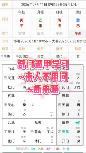 奇门遁甲学习 来人不用问~断来意 #热点宝 #奇门遁甲学习 #奇门遁甲 #传统文化知识讲解