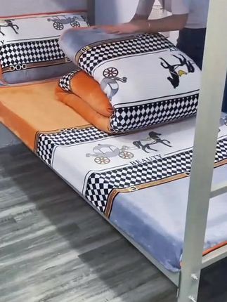 加厚牛奶绒三件套