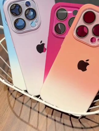 ins风渐变色适用于苹果16promax手机壳iPhone15防摔14硅胶13时尚12#苹果手机壳#硅胶手机壳#高级感满满满#简约时尚#爱了爱了