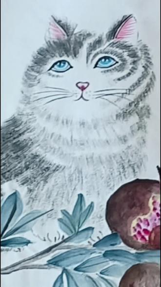 墨写狸奴意,福随笔下生
一猫一风雅,一笔一吉祥
八猫呈瑞气,满堂纳清欢
狸奴入画,福满人家。#国画#猫咪#书画欣