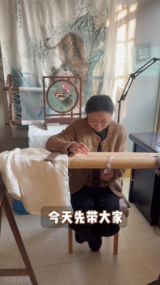 跟着袁老师学习正宗湘绣手工刺绣针法 #刺绣 #湘绣 #手工刺绣 #刺绣教程 #绣娘