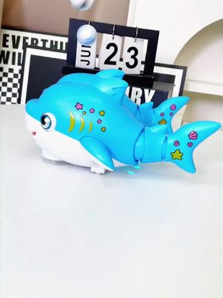 儿童电动吹球鲨鱼耐摔悬浮球婴幼儿学爬训练抬头宝宝玩具#鲨鱼悬浮球#儿童玩具#电动吹球玩具#哄娃神器#益智玩具