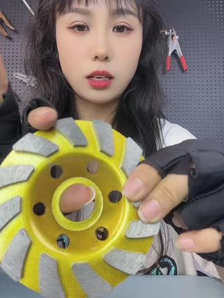 金刚石磨片水泥石材混凝土打磨片角磨机金刚砂碗磨地坪磨光机磨盘#金刚石