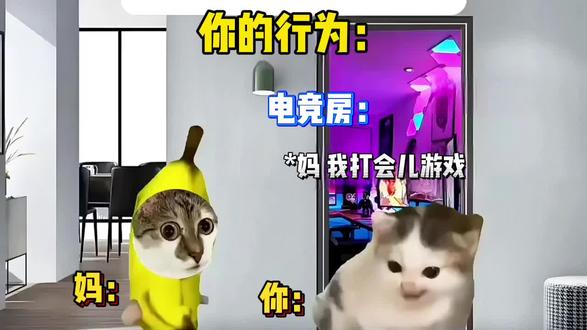 你的行为也是你妈妈看到的。#香蕉猫小剧场 #猫猫梗图