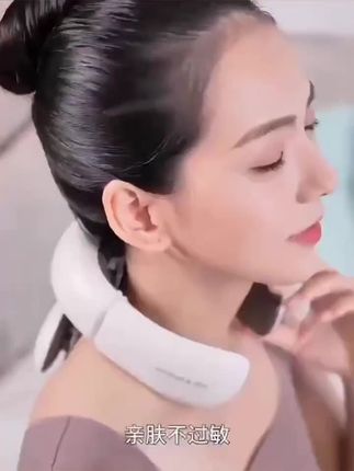 康佳肩颈理疗按摩仪自动多功能护颈仪家用充电款高端白专业缓解#上热门🔥 #按摩仪