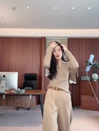 水波纹POLO】不可机洗2025秋冬新款衫+秋冬休闲裤BB50453#秋冬新款 #休闲裤 #爆款