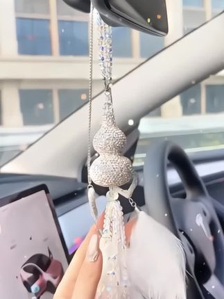 车载葫芦水晶挂件#车载装饰 #汽车内饰 #车内装饰 #装饰摆件