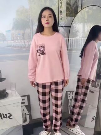 #宅家睡衣秀 #家居服套装 #在家也要美美哒 #睡衣家居服 #穿搭搭配