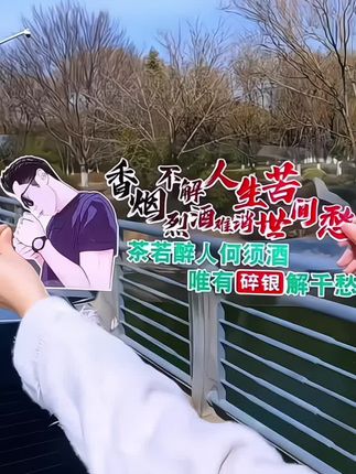 香烟不解人生,苦烈酒难消,世间愁,茶若醉人何须酒,唯有是饮解千愁 #车贴 #人生感悟 #茶若醉人何须酒 #文字车贴 #汽车用品