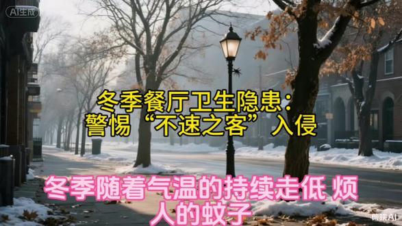 冬季餐厅卫生隐患:警惕“不速之客”入侵#冬季 #餐厅 #虫害