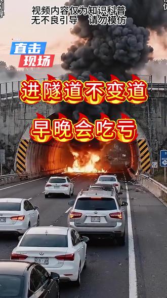 进了隧道一定要选左边车道!