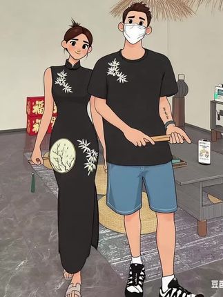 总要穿一次情侣装的#情侣穿搭