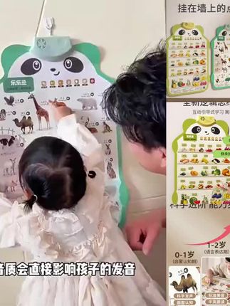 【熊猫挂图】0到3岁幼儿早教有声挂图宝宝认知语言启蒙益智发声玩具#母婴好物 #早教益智玩具 #早教有声挂图 #早教认知玩具