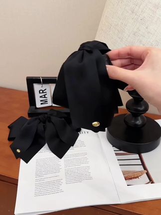 找到一款气质又百搭的蝴蝶结抓夹,不夹头发不伤发#抓夹#后脑勺抓夹