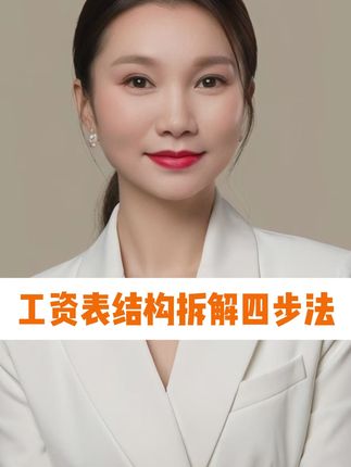 工资表结构拆解四步法 #热点 #工资结构拆解 #工资表制作教程 #社保补贴 #社保知识