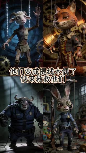 快来救救他们吧#疯狂动物城#朱迪尼克